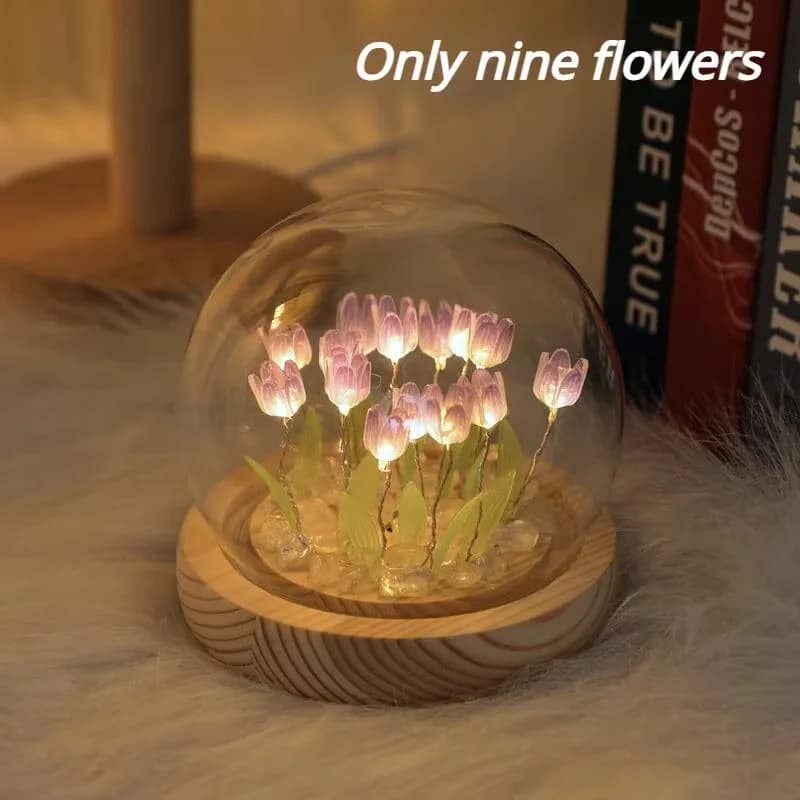 Kit DIY Mini Lumină de Noapte LED Tulipă