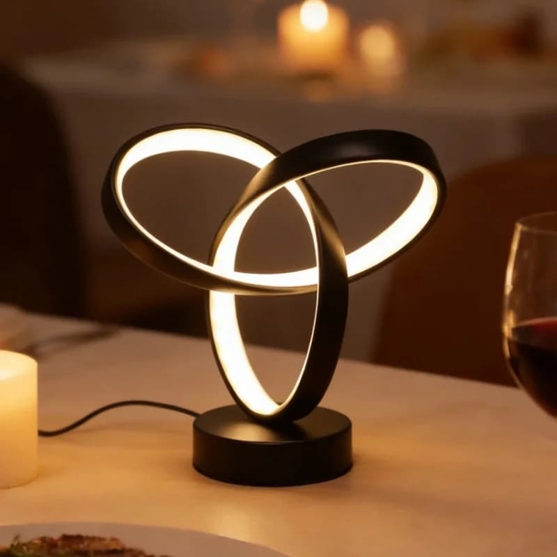 Lampă de Birou LED Modernă Spirală cu Reglare Tri-Cromatică