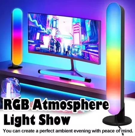 Bară de lumină RGB reîncărcabilă USB cu sincronizare la ritmul muzicii