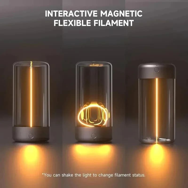 Lumină de noapte portabilă magnetică cu filament, reîncărcabilă