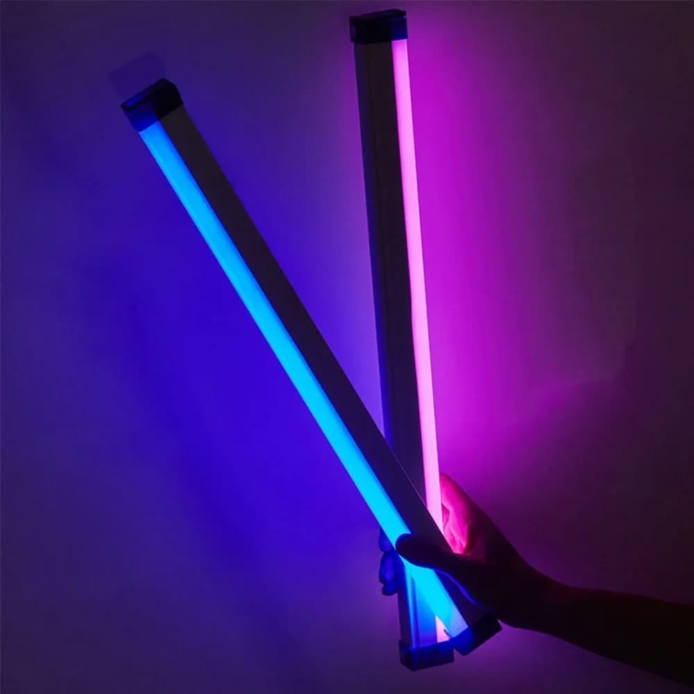 Băț tubular RGB USB, 17cm sau 32cm