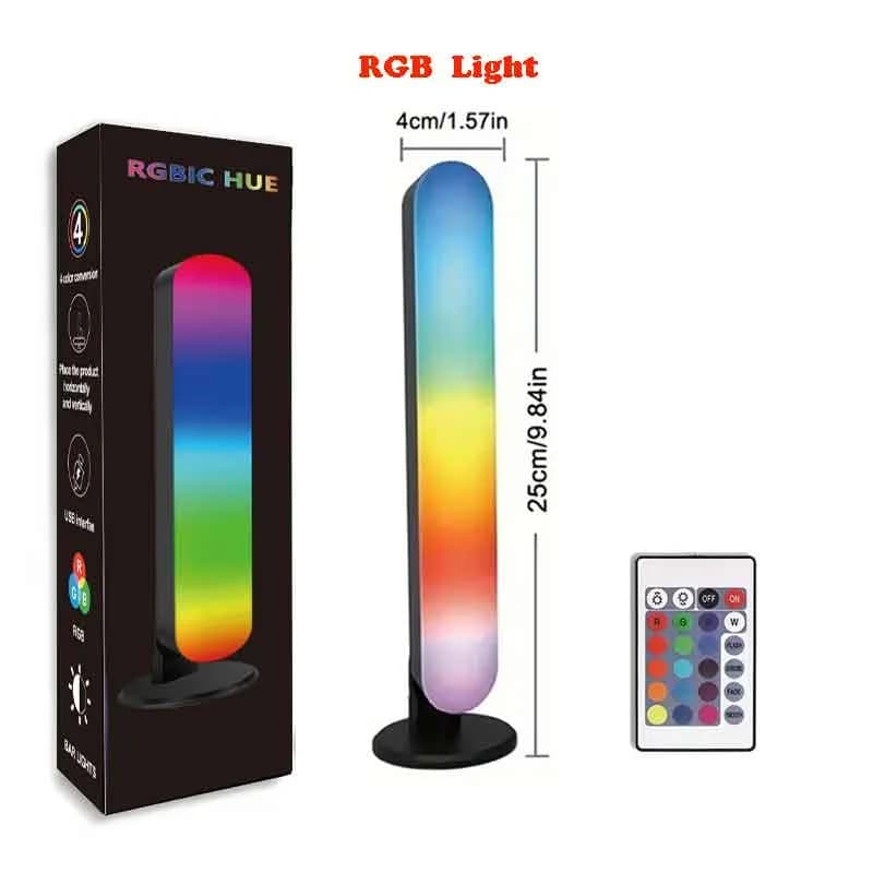 Lumină RGB reîncărcabilă prin USB, sincronizată cu ritmul muzicii