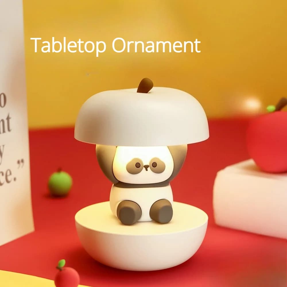 Lumină de noapte mini drăguță Panda, reîncărcabilă, cu dimming