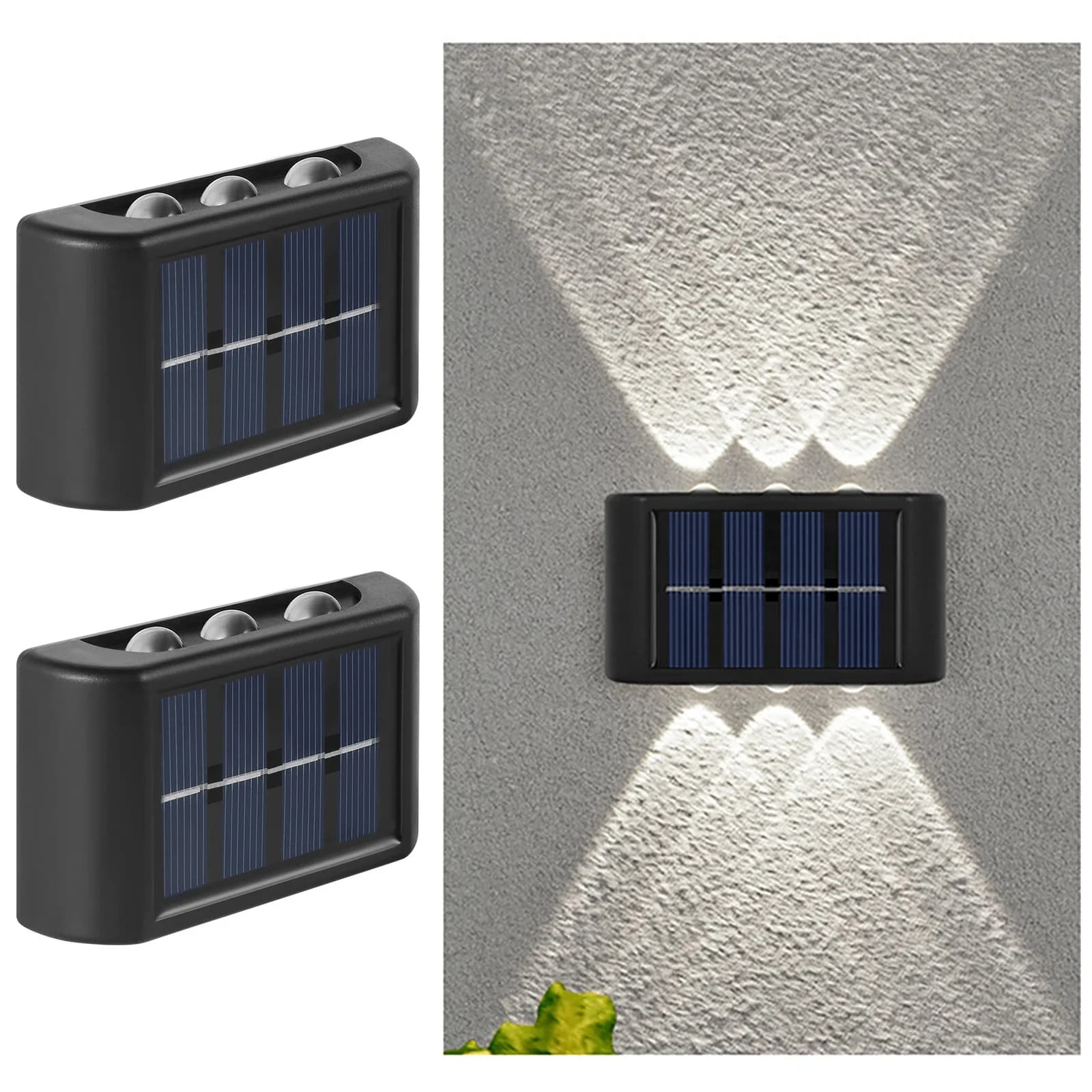 Lampă de perete solară LED, rezistentă la apă (dusk to dawn)