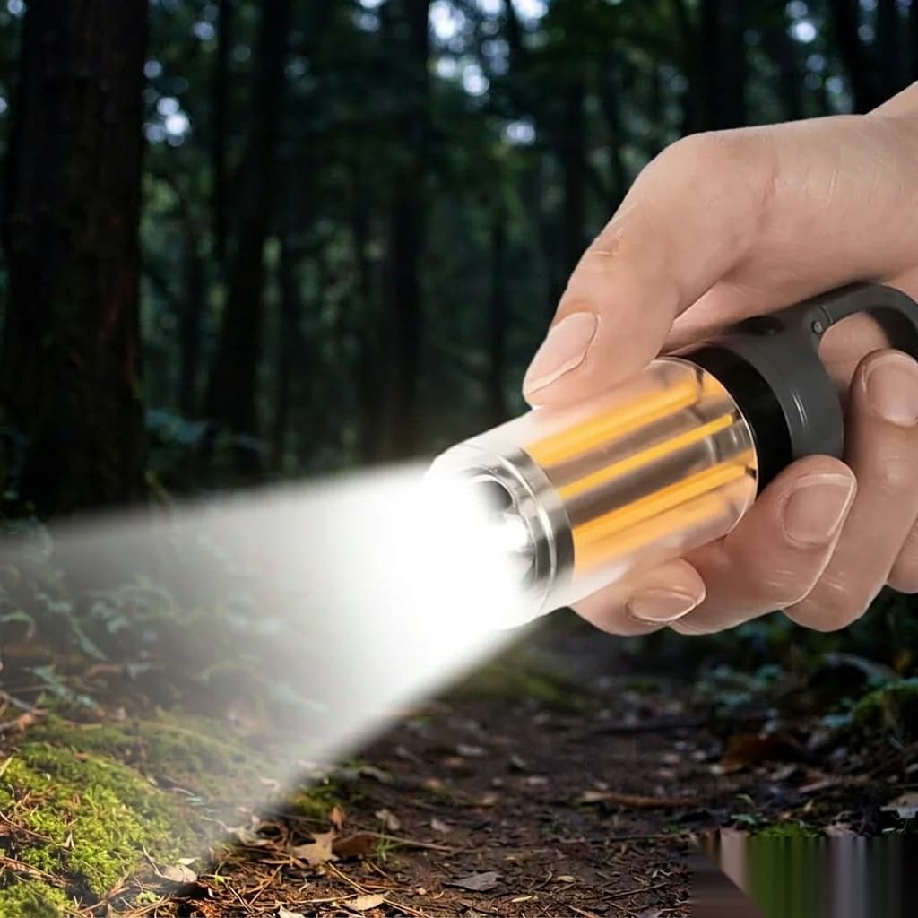 Lanternă mini LED reîncărcabilă pentru camping
