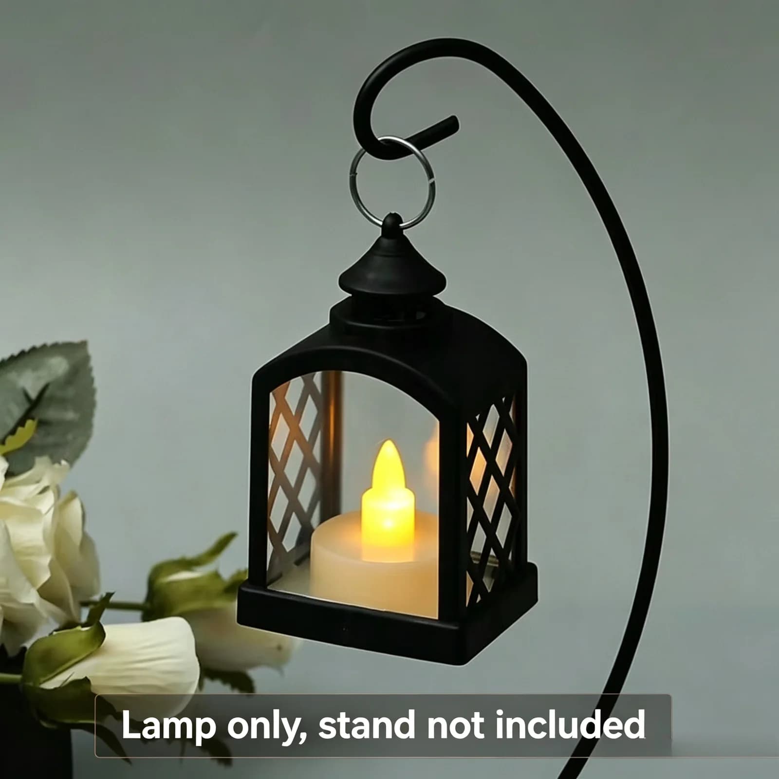 Felinar LED mini retro cu lumânare și lumină caldă