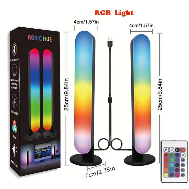 Bară de lumină RGB reîncărcabilă USB cu sincronizare la ritmul muzicii