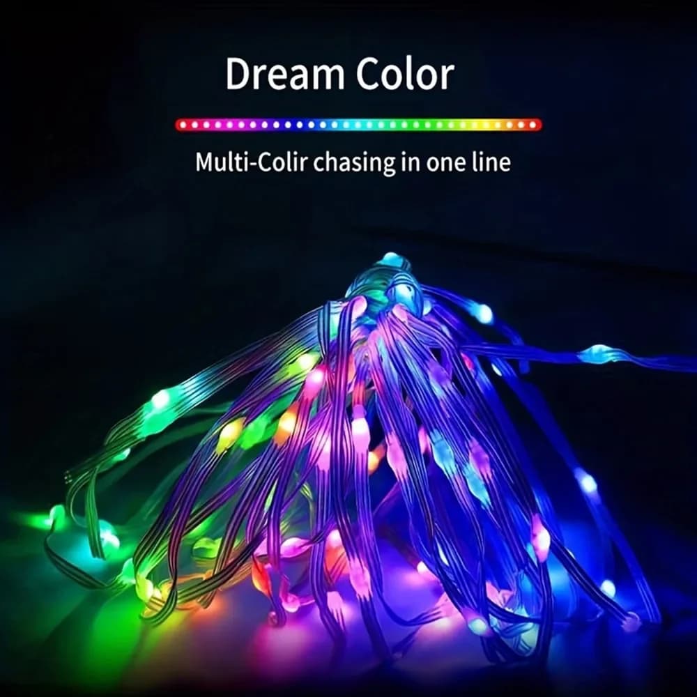 Ghirlandă RGB inteligentă cu control prin aplicație Bluetooth