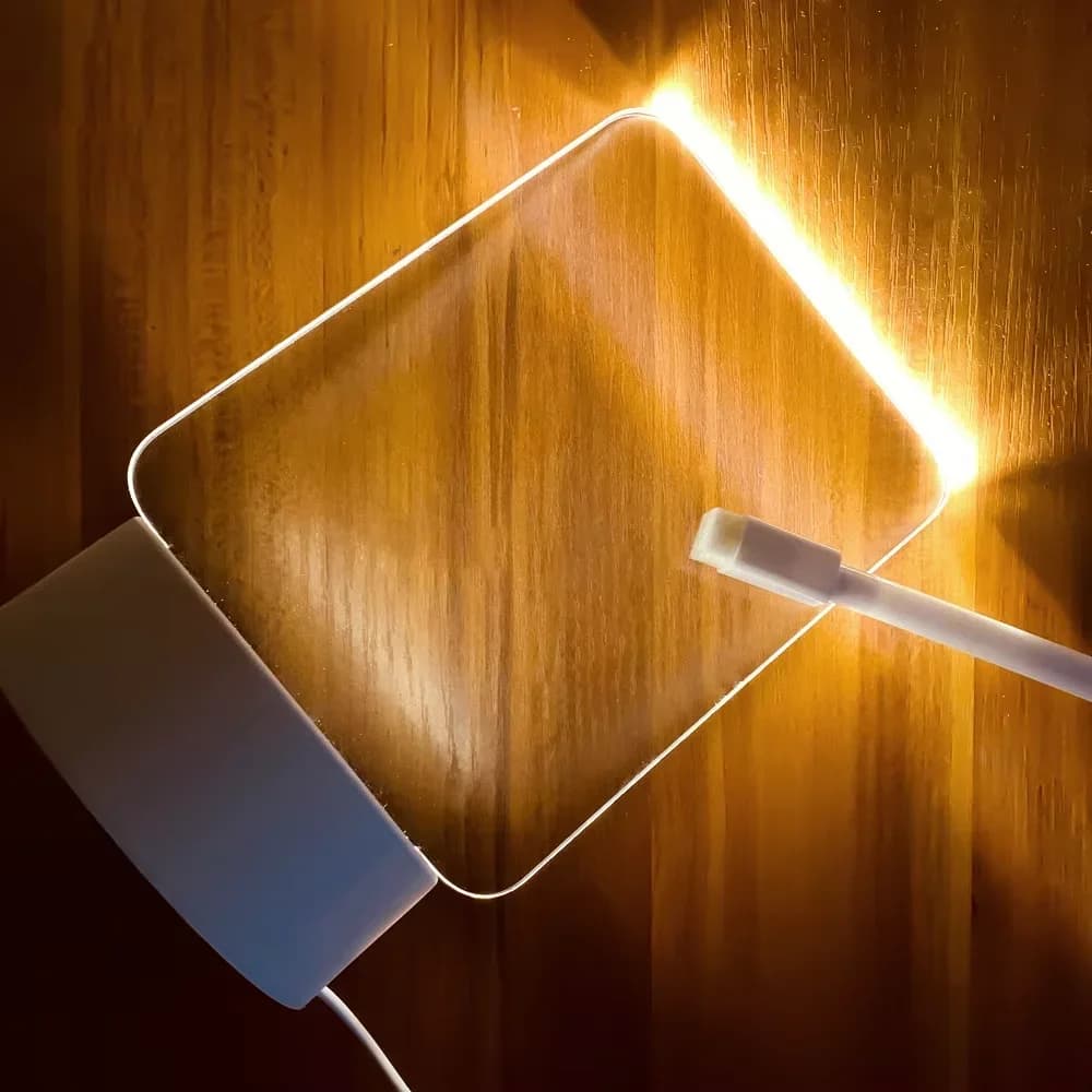 Noptieră USB cu Tablă Mesaje LED și Pix, pentru Decor de Birou